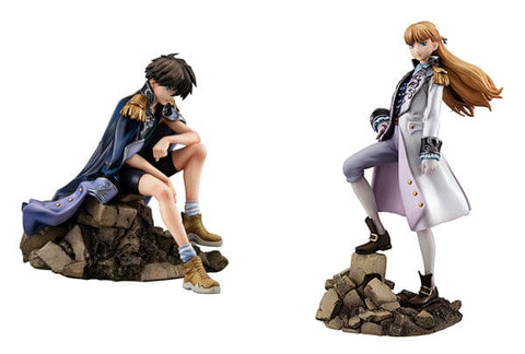 Heero Yuy & Relena Peacecraft Figures Set Alpha Omega 30th Anniversary Edition - Mobile Suit Gundam Wing - Authentic Japanese MegaHouse Figure 
