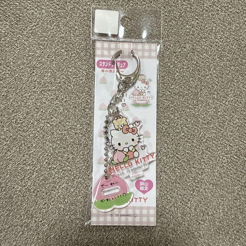 Hello Kitty Acrylic Stand/Keychain Okayama Limited - Sanrio Characters - Authentic Japanese Sanrio Keychain 