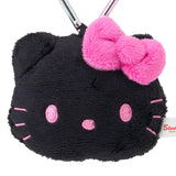 Hello Kitty Face Mascot Plush I Love Hello Kitty (Black/Pink) - Sanrio Characters - Authentic Japanese Sanrio Mascot Plush Keychain 