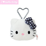 Hello Kitty Face Mascot Plush I Love Hello Kitty (White/Black) - Sanrio Characters - Authentic Japanese Sanrio Mascot Plush Keychain 