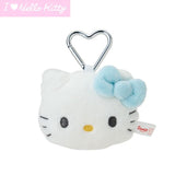 Hello Kitty Face Mascot Plush I Love Hello Kitty (White/Blue) - Sanrio Characters - Authentic Japanese Sanrio Mascot Plush Keychain 