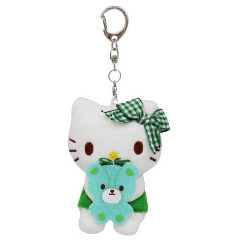 Hello Kitty Mascot Plush Favorite Color (Green) - Sanrio Characters - Authentic Japanese Nakajima Corporation Mascot Plush Keychain 