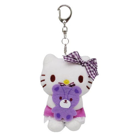 Hello Kitty Mascot Plush Favorite Color (Purple) - Sanrio Characters - Authentic Japanese Nakajima Corporation Mascot Plush Keychain 