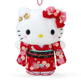 Hello Kitty Mascot Plush Keychain (Kimono) - Sanrio Characters - Authentic Japanese Sanrio Mascot Plush Keychain 