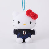 Hello Kitty Munyugurumi Mascot Japan National Football Team Ver. - Sanrio Characters - Authentic Japanese KThingS Mascot Plush Keychain 
