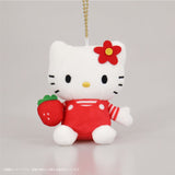 Hello Kitty Munyugurumi Mascot Strawberry - Sanrio Characters - Authentic Japanese KThingS Mascot Plush Keychain 