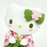 Hello Kitty Plush (S) Matcha Kimono - Sanrio Characters - Authentic Japanese Nakajima Corporation Plush 