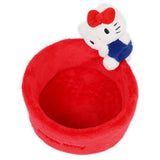 Hello Kitty Round Accessory Case With Mascot - Sanrio Characters - Authentic Japanese Sanrio Small toy 
