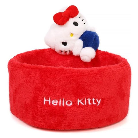 Hello Kitty Round Accessory Case With Mascot - Sanrio Characters - Authentic Japanese Sanrio Small toy 