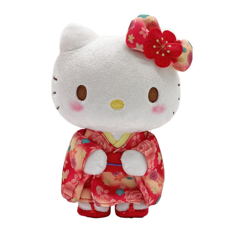 Hello Kitty Standing Plush (S) Gradation Kimono - Sanrio Characters - Authentic Japanese Nakajima Corporation Plush 