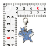 Heracross - National Pokédex Metal Charm Keychain #214 - Authentic Japanese Pokémon Center Keychain 