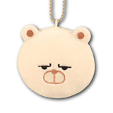 Hiking Bear Vanilla Macaron Mascot Plush - SANJI no OYATSU - Authentic Japanese TOEI ANIMATION Mascot Plush Keychain 