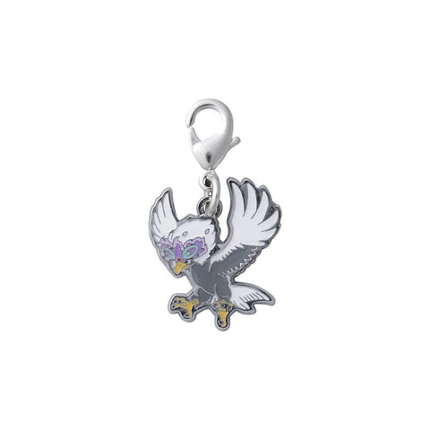 Hisuian Braviary - National Pokédex Metal Charm Keychain #H628 - Authentic Japanese Pokémon Center Keychain 