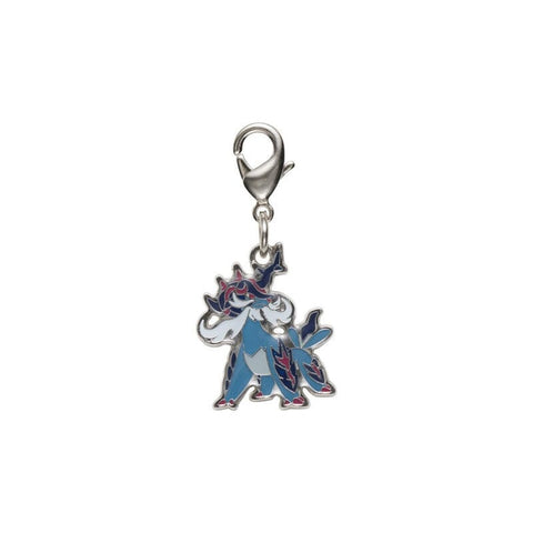 Hisuian Samurott - National Pokédex Metal Charm Keychain #H503 - Authentic Japanese Pokémon Center Keychain 