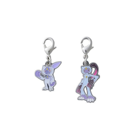 Hisuian Sneasel, Sneasler - National Pokédex Metal Charm Keychain #H215, #903 - Authentic Japanese Pokémon Center Keychain 