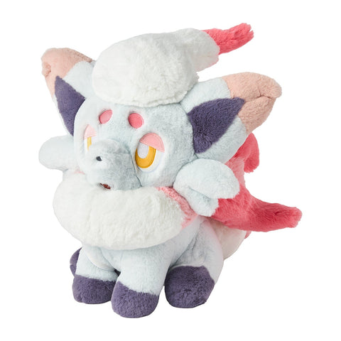 Hisuian Zorua Fuwafuwa Daki (Fluffy Cuddle) Plush - Authentic Japanese Pokémon Center Plush 