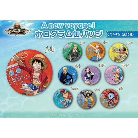 Hologram Tin Badge A new voyage!- ONE PIECE (1Pcs/Random) - Authentic Japanese TOEI ANIMATION Pin 