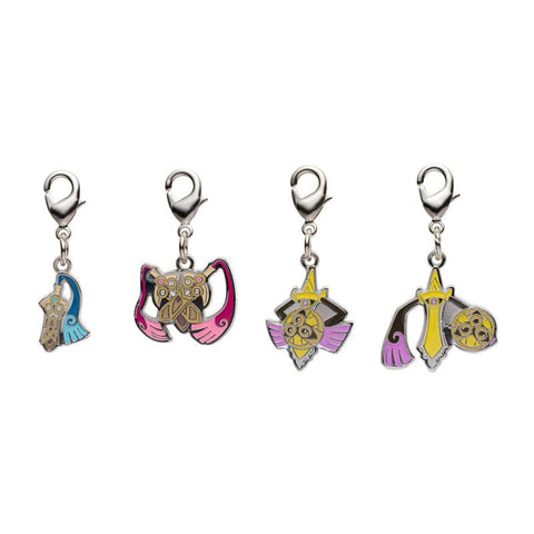 Honedge, Doublade, Aegislash - National Pokédex Metal Charm Keychain #679, #680, #681 - Authentic Japanese Pokémon Center Keychain 