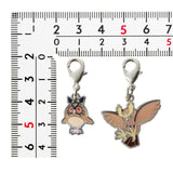Hoothoot, Noctowl - National Pokédex Metal Charm Keychain #163, #164 - Authentic Japanese Pokémon Center Keychain 