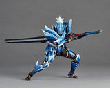 Hunter (Male) Figure Lunagaron Armor Set ~ Revoltech Amazing Yamaguchi Series - Monster Hunter Rise: Sunbreak - Authentic Japanese KAIYODO Figure 