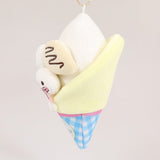 Ice Cream Crêpe Perona's Ghost Mascot Plush Keychain - SANJI no OYATSU - Authentic Japanese TOEI ANIMATION Mascot Plush Keychain 