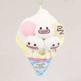 Ice Cream Crêpe Perona's Ghost Mascot Plush Keychain - SANJI no OYATSU - Authentic Japanese TOEI ANIMATION Mascot Plush Keychain 