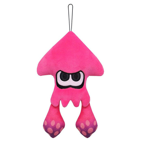 Inkling Squid Neon Pink Plush (S) SP14 Slatoon 2 ALL STAR COLLECTION - Authentic Japanese San-ei Boeki Plush 