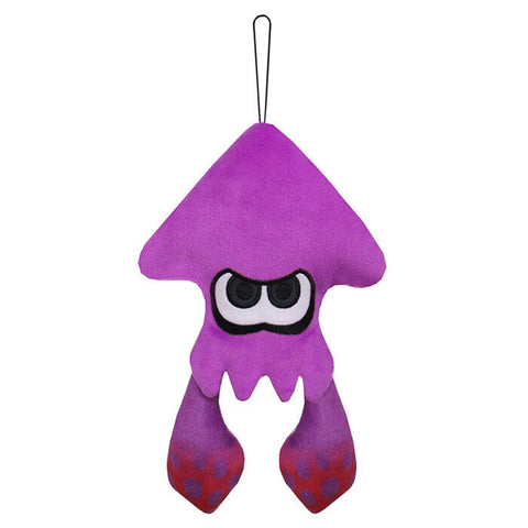 Inkling Squid Neon Purple Plush (S) SP17 Slatoon 2 ALL STAR COLLECTION - Authentic Japanese San-ei Boeki Plush 