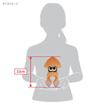 Inkling Squid Orange Plush (S) SP32 Slatoon 3 ALL STAR COLLECTION - Authentic Japanese San-ei Boeki Plush 