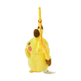 Innocent Pikachu Mascot Plush With Carabiner Ten Poké Ten Colors - Authentic Japanese Pokémon Center Mascot Plush Keychain 