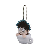 Izuku Midoriya Mug Cup Mascot Plush - My Hero Academia - Authentic Japanese Shueisha/Viz Media Mascot Plush Keychain 