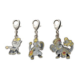 Jangmo-o, Hakamo-o, Kommo-o - National Pokédex Metal Charm Keychain #782, #783, #784 - Authentic Japanese Pokémon Center Keychain 