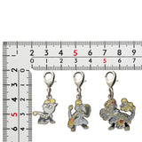 Jangmo-o, Hakamo-o, Kommo-o - National Pokédex Metal Charm Keychain #782, #783, #784 - Authentic Japanese Pokémon Center Keychain 