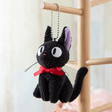 Jiji Sitting Mascot Plush - Kiki's Delivery Service - Authentic Japanese Sun Arrow Mascot Plush Keychain 