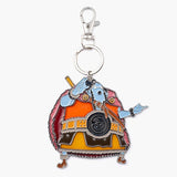 Jinbe Stained Glass Style Keychain ELBAPH - ONE PIECE - Authentic Japanese TOEI ANIMATION Keychain 
