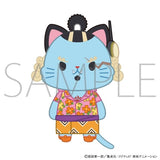 Jinbe withCAT Mascot Plush Keychain (With Eye Mask) Egghead Arc - ONE PIECE - Authentic Japanese movic Mascot Plush Keychain 