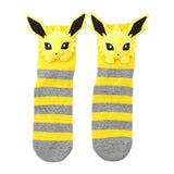 Jolteon Middle Socks (25-29cm) With Mascot - Authentic Japanese Pokémon Center Socks (cotton) 