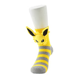 Jolteon Middle Socks (25-29cm) With Mascot - Authentic Japanese Pokémon Center Socks (cotton) 