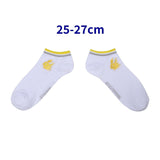 Jolteon Short Socks with Line Detail TD (25–27cm) - Authentic Japanese Pokémon Center Socks (cotton) 