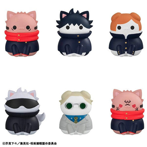 Jujutsu Kaisen MEGA CAT PROJECT Figure Jujutsu Nyanko Shibuya Incident (6Pcs/BOX) - Authentic Japanese MegaHouse Figure 