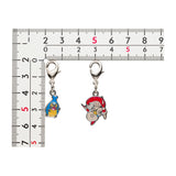 Karrablast, Escavalier - National Pokédex Metal Charm Keychain #588, #589 - Authentic Japanese Pokémon Center Keychain 