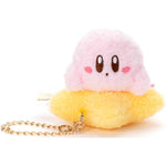 Kirby Mascot Plush Keychain Warp Star Strap Osumashi Warp Kirby - Kirby of the Stars - Authentic Japanese Takara Tomy Mascot Plush Keychain 