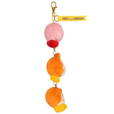 Kirby & Waddle Dee Mascot Plush Keychain KPWW11 Exercise Preparations - KIRBY play with WADDLE DEE - Authentic Japanese San-ei Boeki Mascot Plush Keychain 