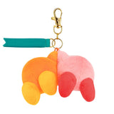 Kirby & Waddle Dee Mascot Plush KPWW02 Getting Along - KIRBY play with WADDLE DEE - Authentic Japanese San-ei Boeki Mascot Plush Keychain 