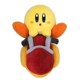 Kirby & Wheelie Bike Plush - Kirby Air Riders - Authentic Japanese San-ei Boeki Plush 