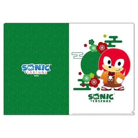 Knuckles Winter Clothes A4 Clear File Kimono Series - SONIC & FRIENDS - Authentic Japanese SEGA File Folder 