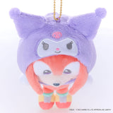 Knuckles × Kuromi Mascot Plush - SONIC＆FRIENDS Sanrio characters - Authentic Japanese SEGA Mascot Plush Keychain 