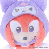 Knuckles × Kuromi Mascot Plush - SONIC＆FRIENDS Sanrio characters - Authentic Japanese SEGA Mascot Plush Keychain 