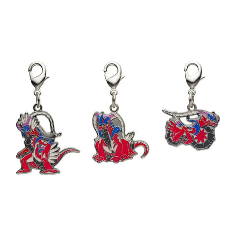 Koraidon - National Pokédex Metal Charm Keychain #1007 - Authentic Japanese Pokémon Center Keychain 