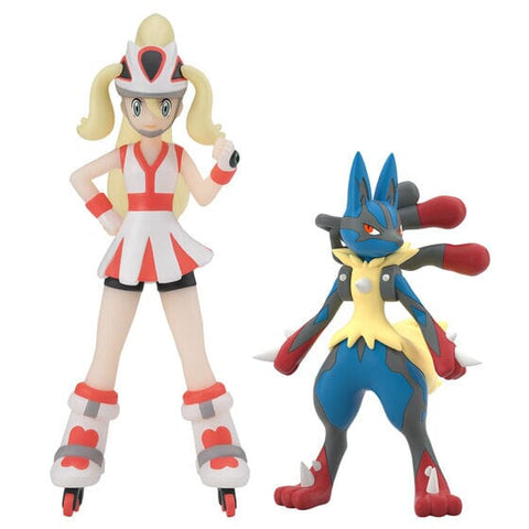 Korrina & Mega Lucario Pokémon Scale World Figure Kalos Region - Authentic Japanese Bandai Namco Figure 